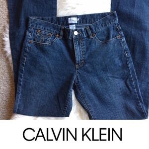 Calvin Klein Women's Size 5 Dark Denim Flare Jeans